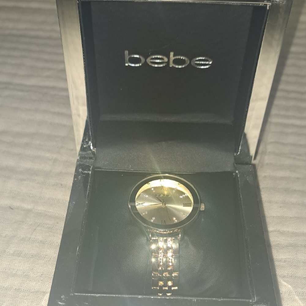 Bebe Gold and Black Watch